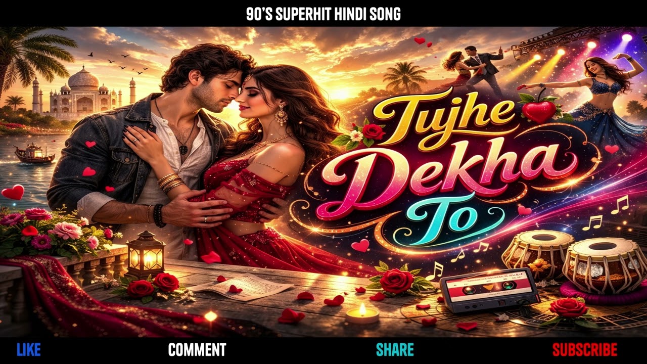 Tujhe Dekha Toh | 90s Romantic Hits 🌹 Old Is Gold Hindi Songs | Superhit Love Songs Collection