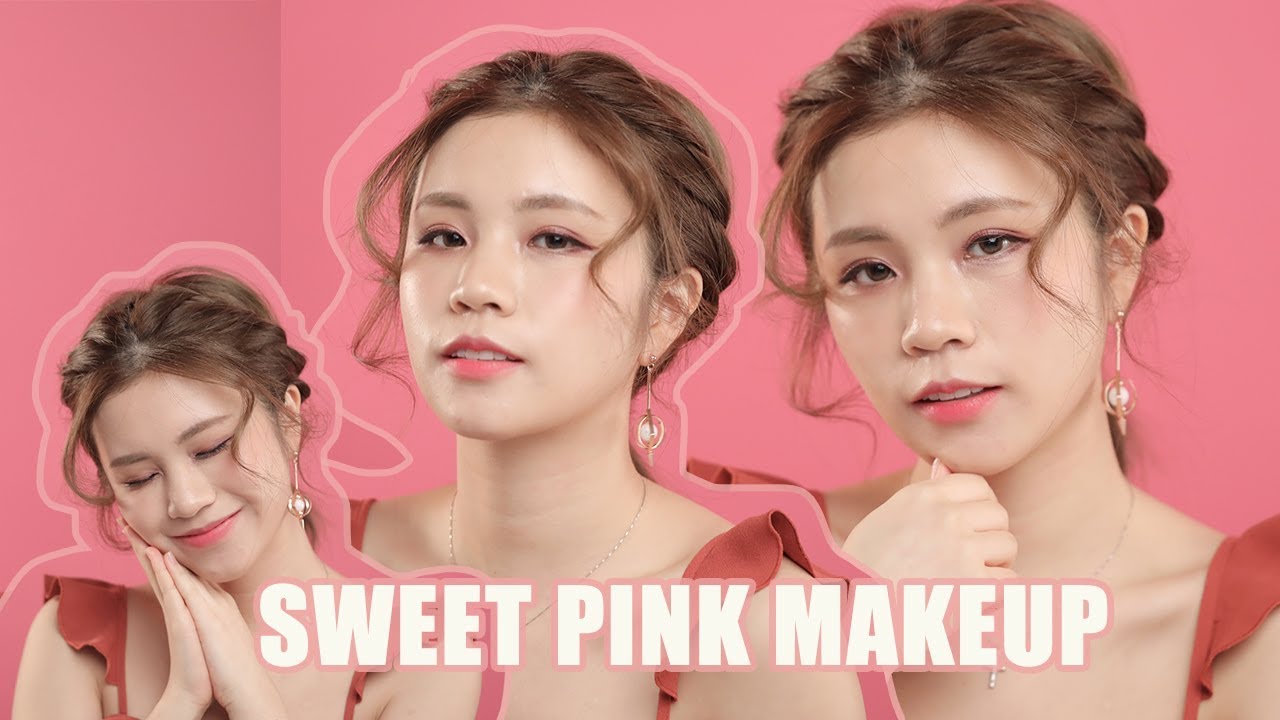 [中字]我的賞花妝髮分享|Sweet pink makeup |chinchinc