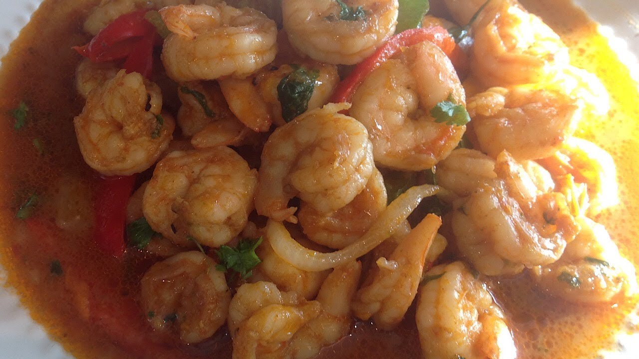How to make Haitian shrimp (Kribich)