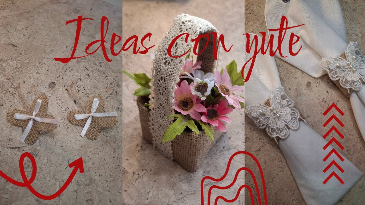 3 Ideas Fáciles con Yute que Decorarán tu Hogar 🌿 | Manualidades Económicas y Bonitas