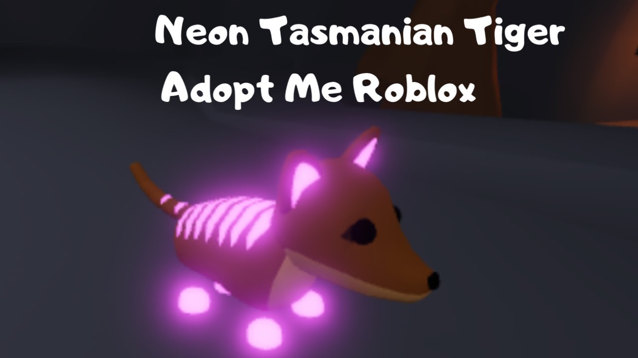 Making a Neon Tasmanian Tiger Dinosaur Fossil Egg in Adopt Me Roblox