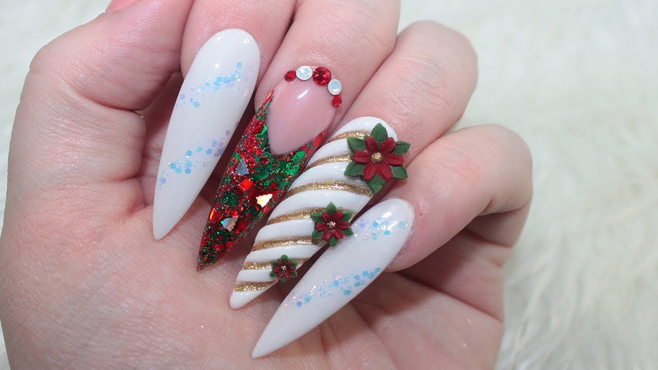 CHRISTMAS UNICORN ACRYLIC NAILS #NOTPOLISH FAIL