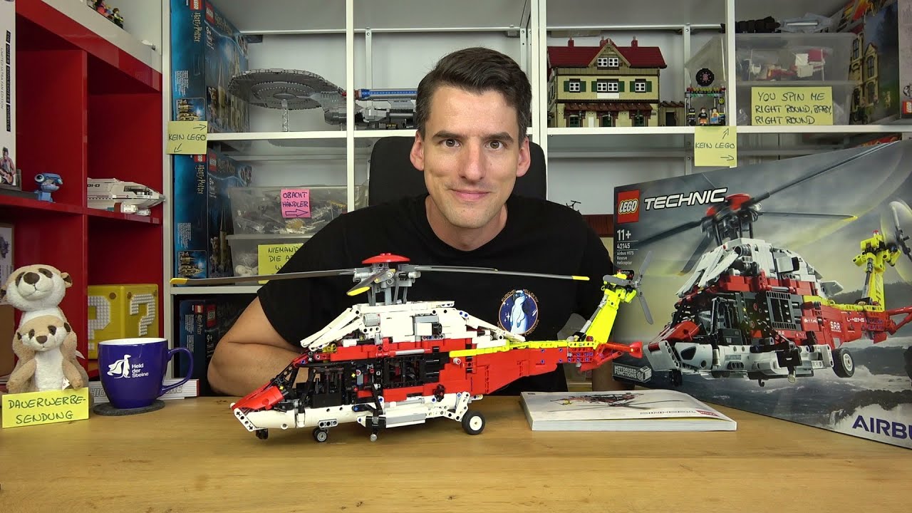 Ein wackliger Helikopter mit super Funktionen und sinnloser Lizenz: LEGO&reg; Technic 42145 Airbus H175