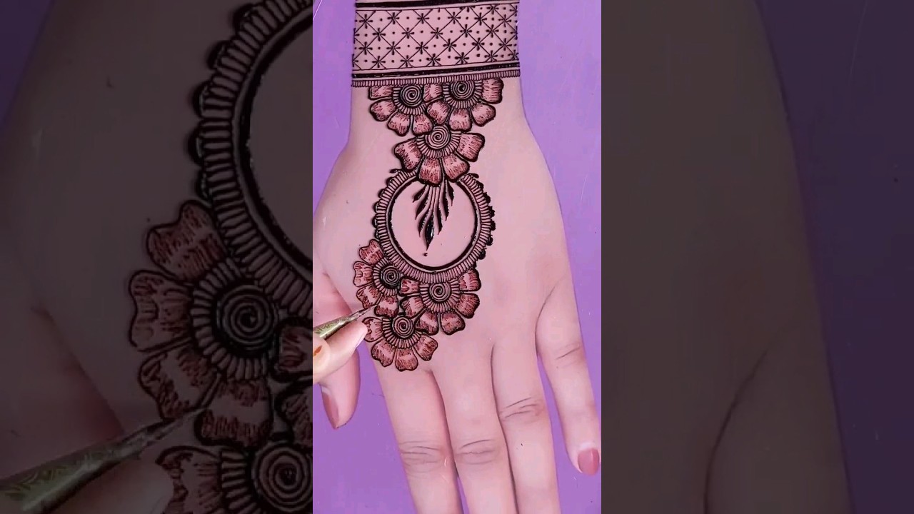 Stylish backhand mehndi design | easy mehandi #shorts​ #short​ #mehndi​ #mehandi​ #mehndidesign​