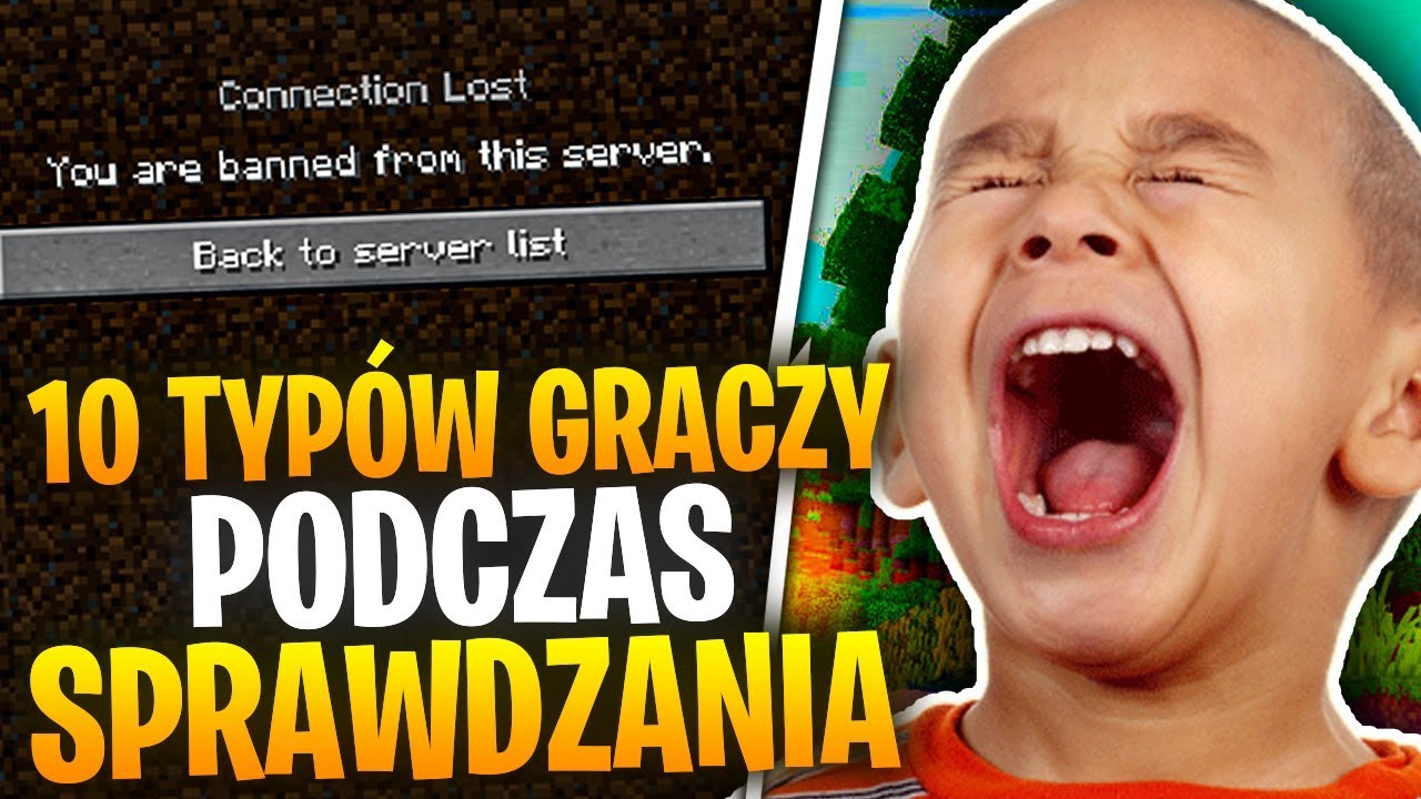 10 TYP&Oacute;W GRACZY PODCZAS SPRAWDZANIA!😭