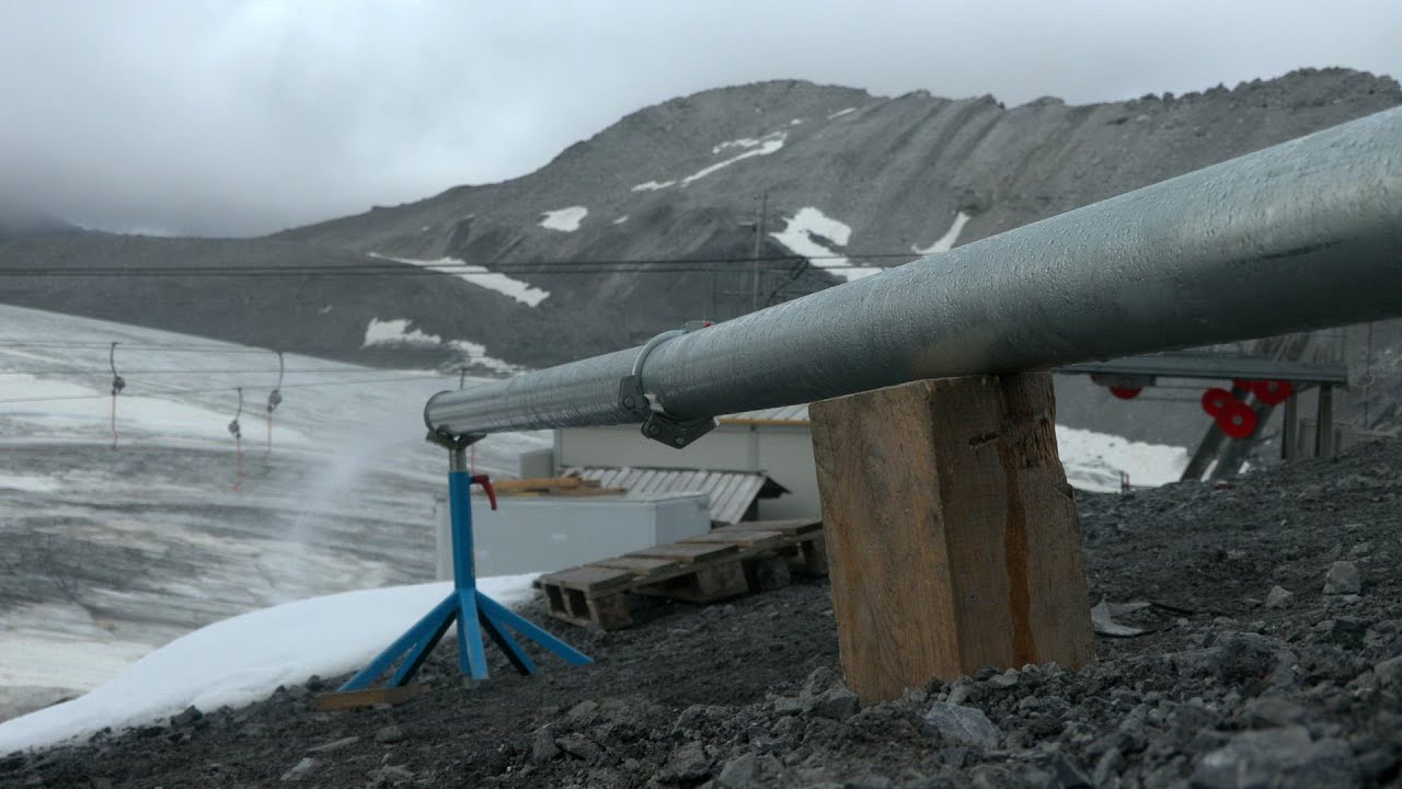 Stelvio, si testa macchinario per produrre neve con temperature sopra lo zero