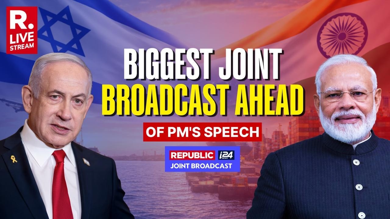 LIVE | Biggest Joint Broadcast Ahead Of PM Narendra Modi's Speech | India | Israel