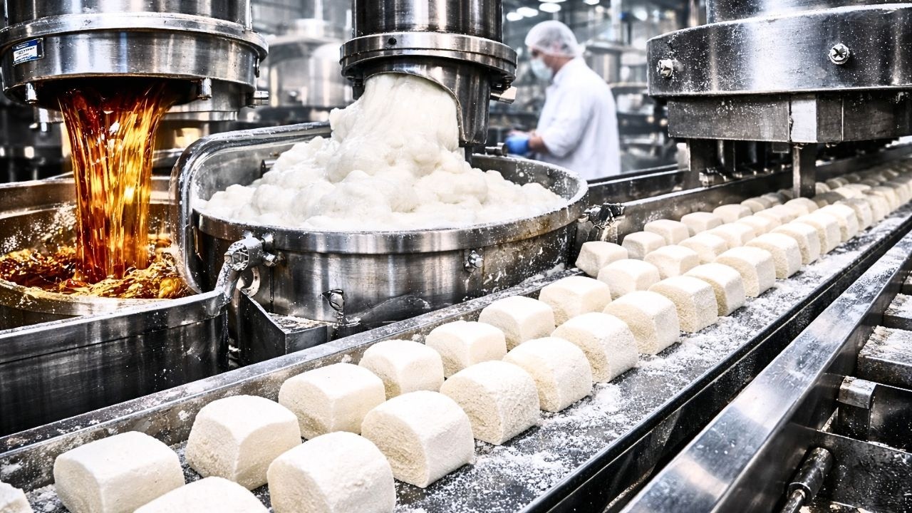 How Marshmallows Are Made at Scale (From Syrup to Fluffy Clouds)