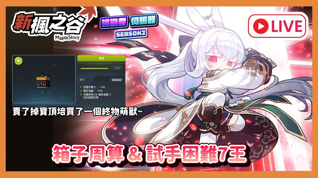 【遊雜/新楓之谷/Artale】挑戰者終於入手了終物萌獸~今天能再開到永恆手套嗎 手癢了想測困7 #maplestory #新楓之谷 #artale台服 ｜大雄NOBITA｜橙色遊戲之夢