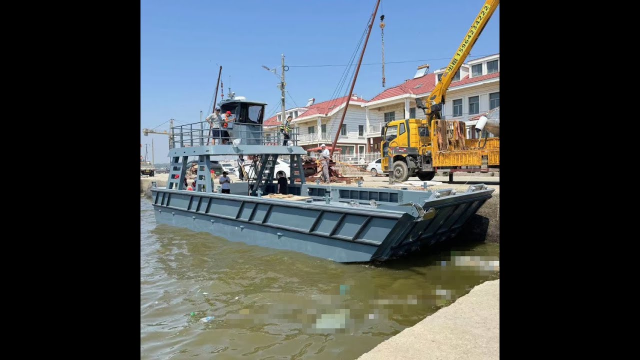 Gospel Boat 14m aluminum landing craft--12 tons loading capacity or two pickup trucks
