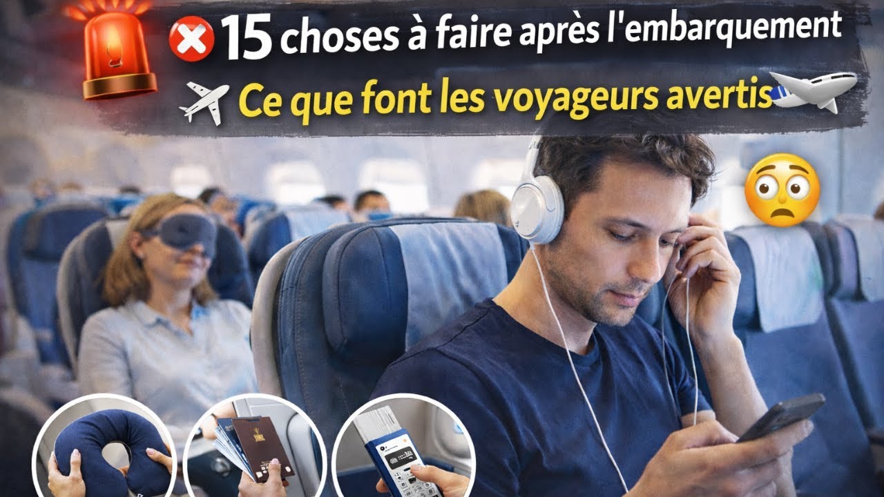 🚨 15 choses à faire après l’embarquement ✈️ Les voyageurs avertis