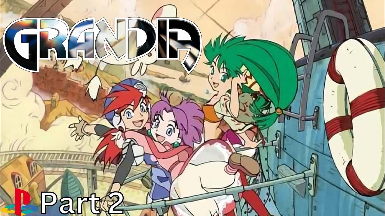 Grandia (PS1) - Full Game Walkthrough - No Commentary - Longplay - Gameplay - Part 2