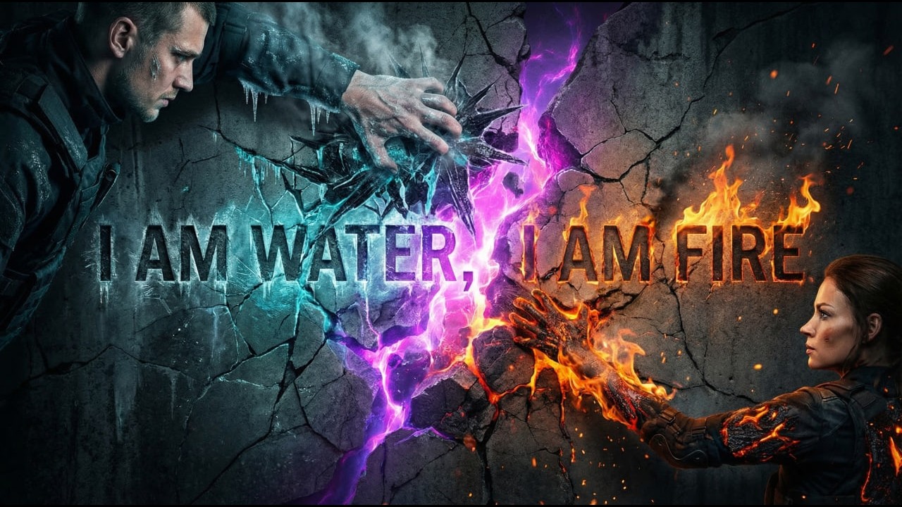 🌊 Я — вода, я — огонь: Элементарный симбиоз — Официальный музыкальный клип на песню AI (4K)