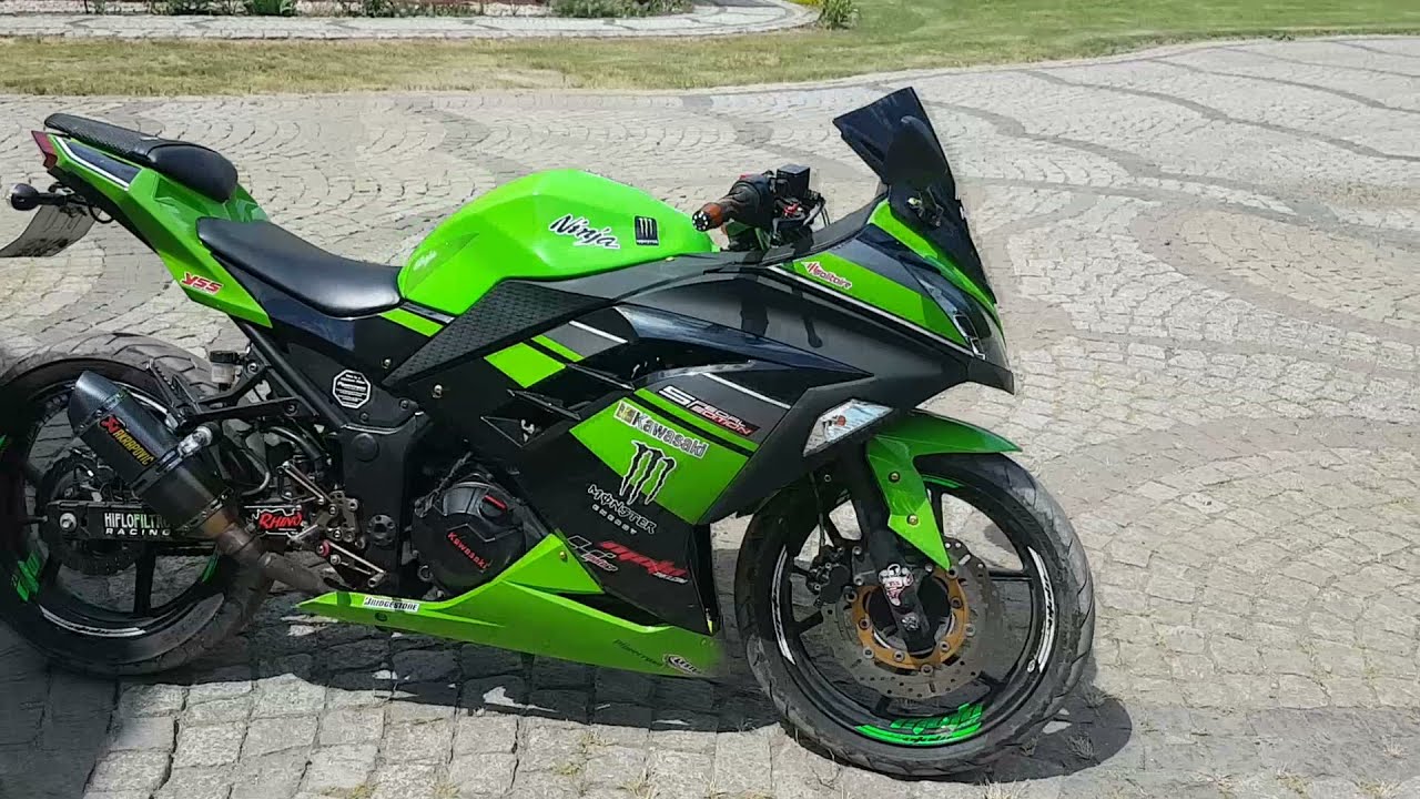 Kawasaki Ninja 300 2013r Chiński Akrapovic Sound Exhaust Prezentacja Soundcheck