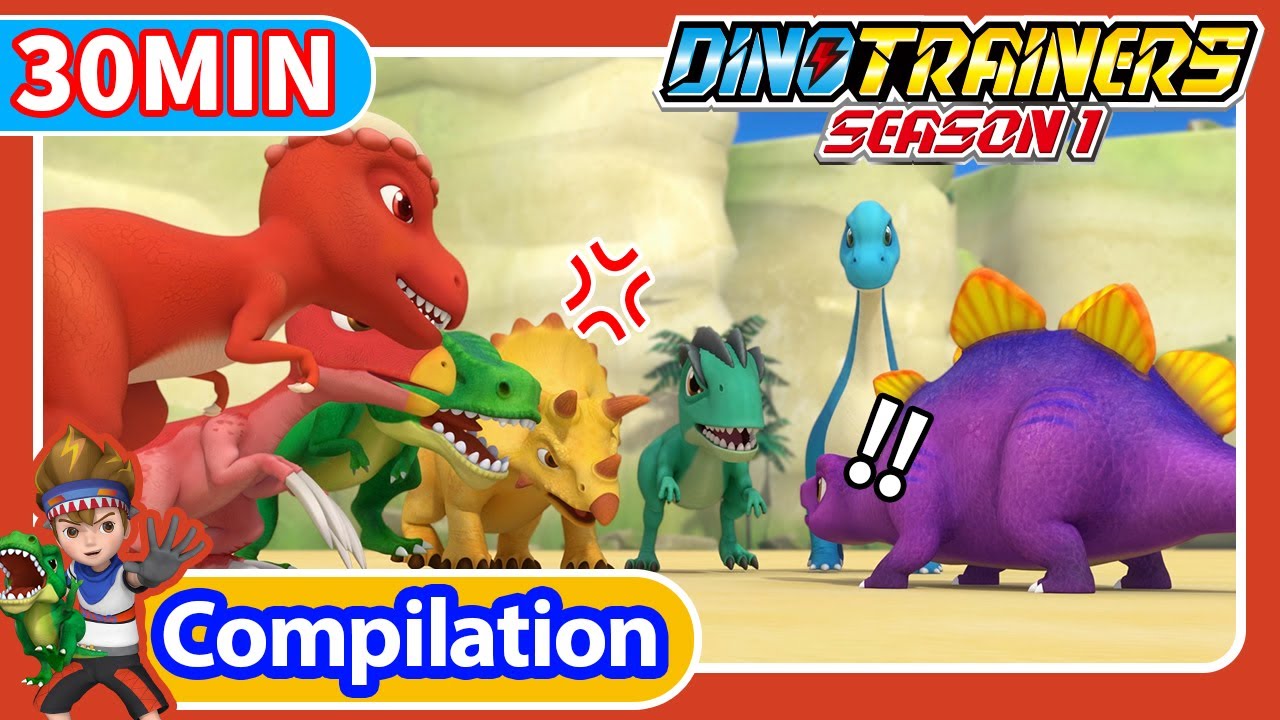 Dino Trainers S1 Compilation [16-18] 30min | Dinosaurs for Kids | Trex | Cartoon | Toys | Robot