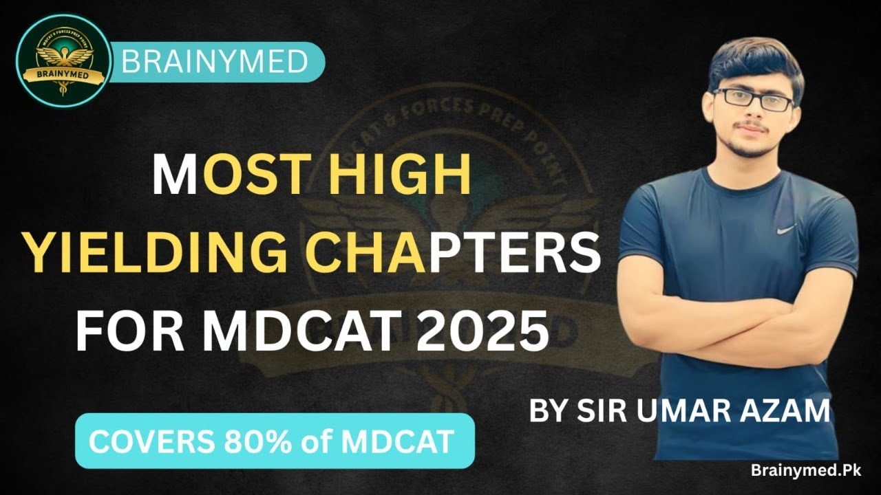 MDCAT HIGH YIELDING CHAPTERS 2025 ||  BRAINYMED