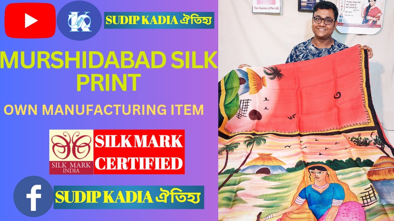BEST QUALITY PURE MURSHIDABAD SILK PRINT WITH SILK MARK CERTIFIED NEW COLLECTION 2023