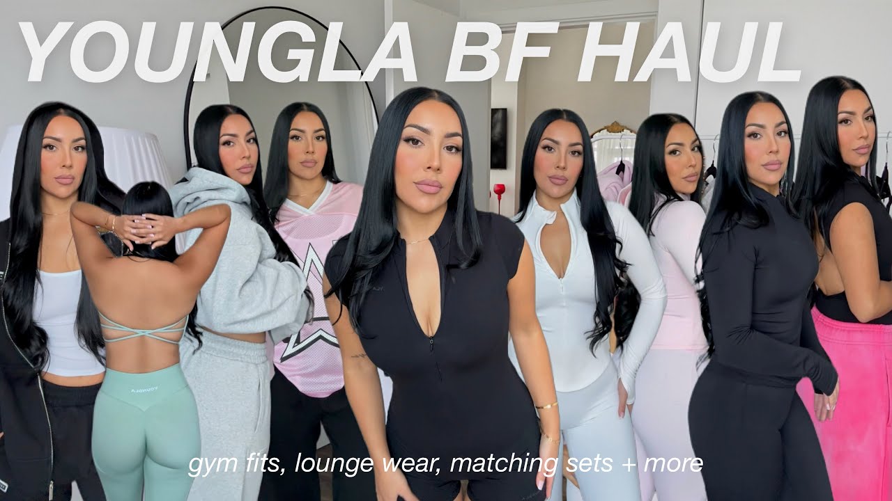 YOUNGLA TRY ON HAUL! Грандиозная распродажа в Чёрную пятницу, одежда для дома, парные комплекты, ...
