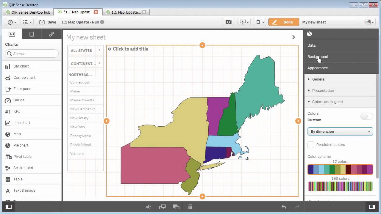 Qlik Sense – Map Chart Object Part 3 – 1.1 Update