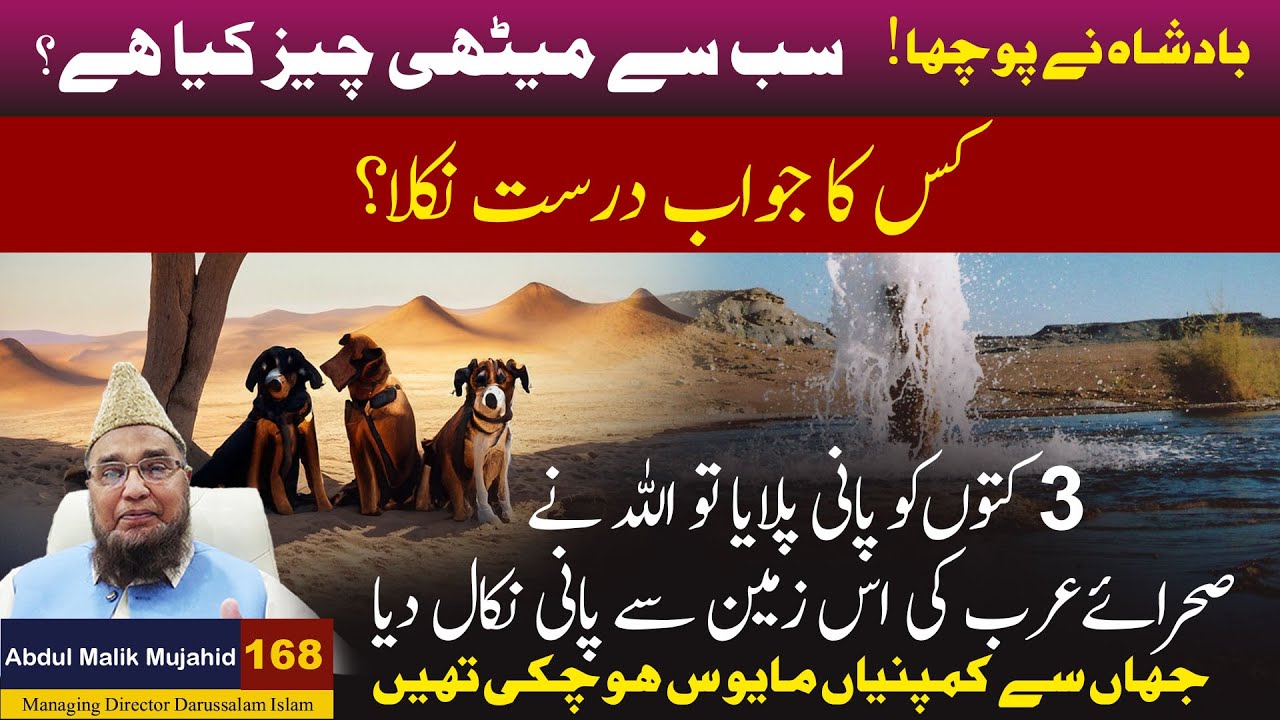 Sub Se Methi Cheez Key Hai ? 3 Kuton Ko Pani Pelaya To Arab ke Sehra Sy Pani Nikal aya | Story No168