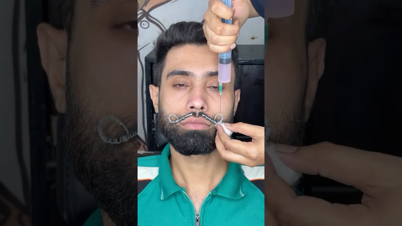 Moustache setting treatment @niceprofessionalsalon #niceprofessionalsalon #muchlove #mustache