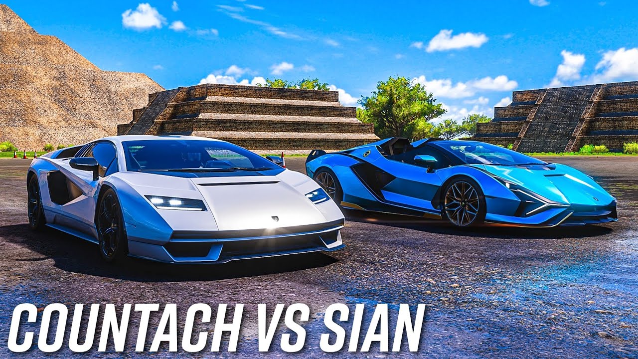 Lamborghini Countach LPI 800-4 vs Lamborghini Sian Roadster | Forza Horizon 5