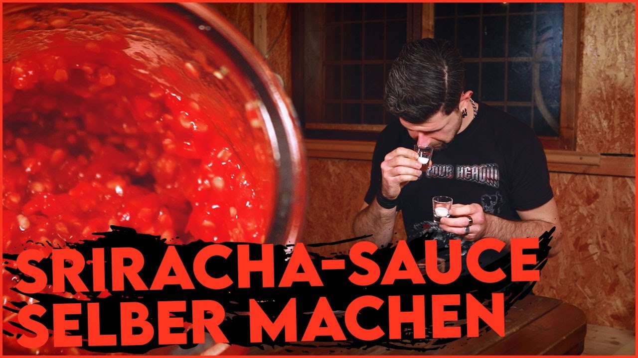 Die BESTE 🌶️🌶️ Sriracha Sauce 🌶️🌶️ selber machen! REZEPT (Nur 5 Zutaten!)