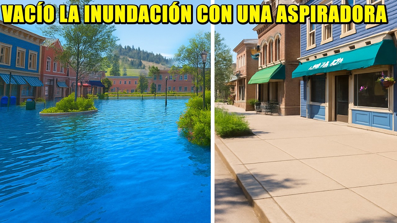 VAC&Iacute;O LA INUNDACI&Oacute;N CON UNA ASPIRADORA