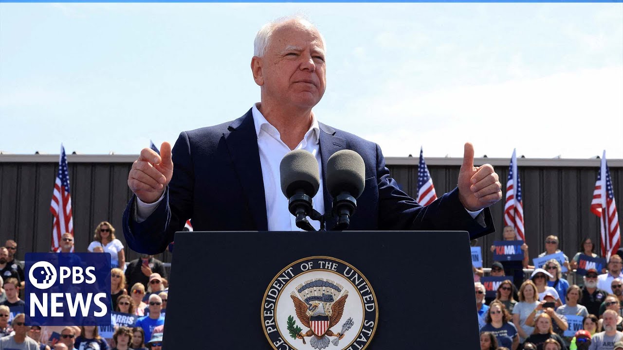 WATCH LIVE: Tim Walz speaks at campaign rally in Omaha, Nebraska