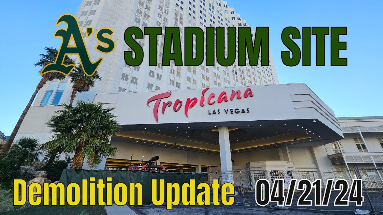 Las Vegas A's Tropicana Site Demolition 04 21 2024