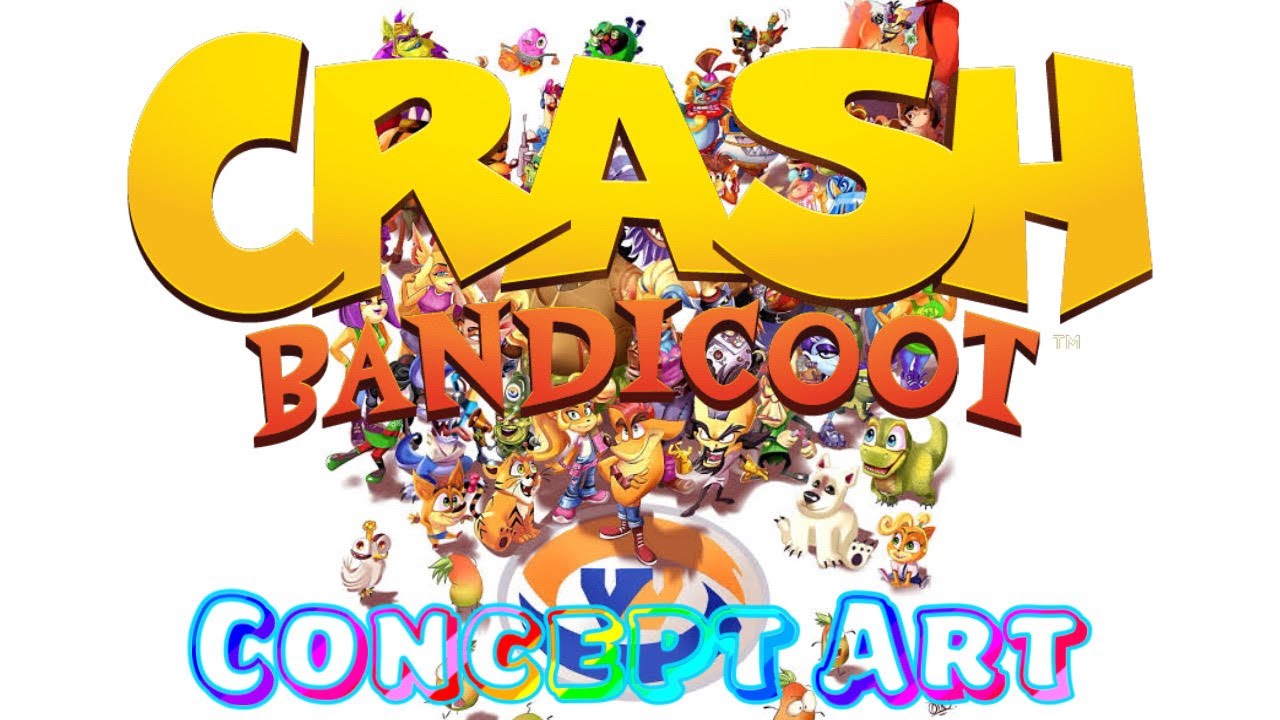 Todas As Concept Art's De Crash Bandicoot