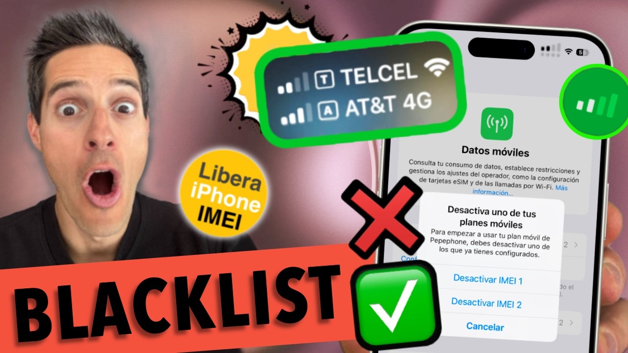 ✅ Recuperar señal en un iPhone con el IMEI Reportado en lista negra ❌ Blacklist ❌