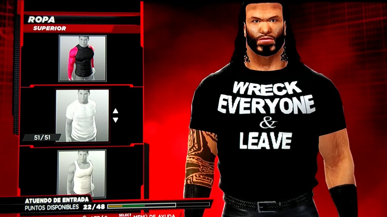 WWE2k14 Caw fórmula : Román Regins 2020