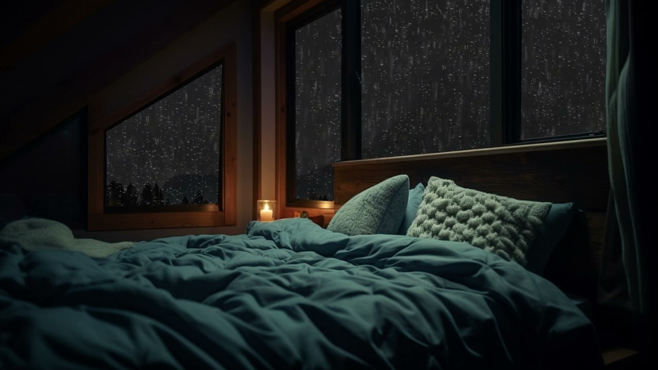 Créez une atmosphère chaleureuse avec des sons de pluie sur la fenêtre | Détendez-vous à la maison