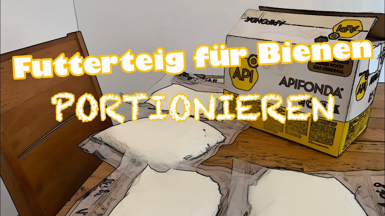 Futterteig für Bienen portionieren. Imkern!