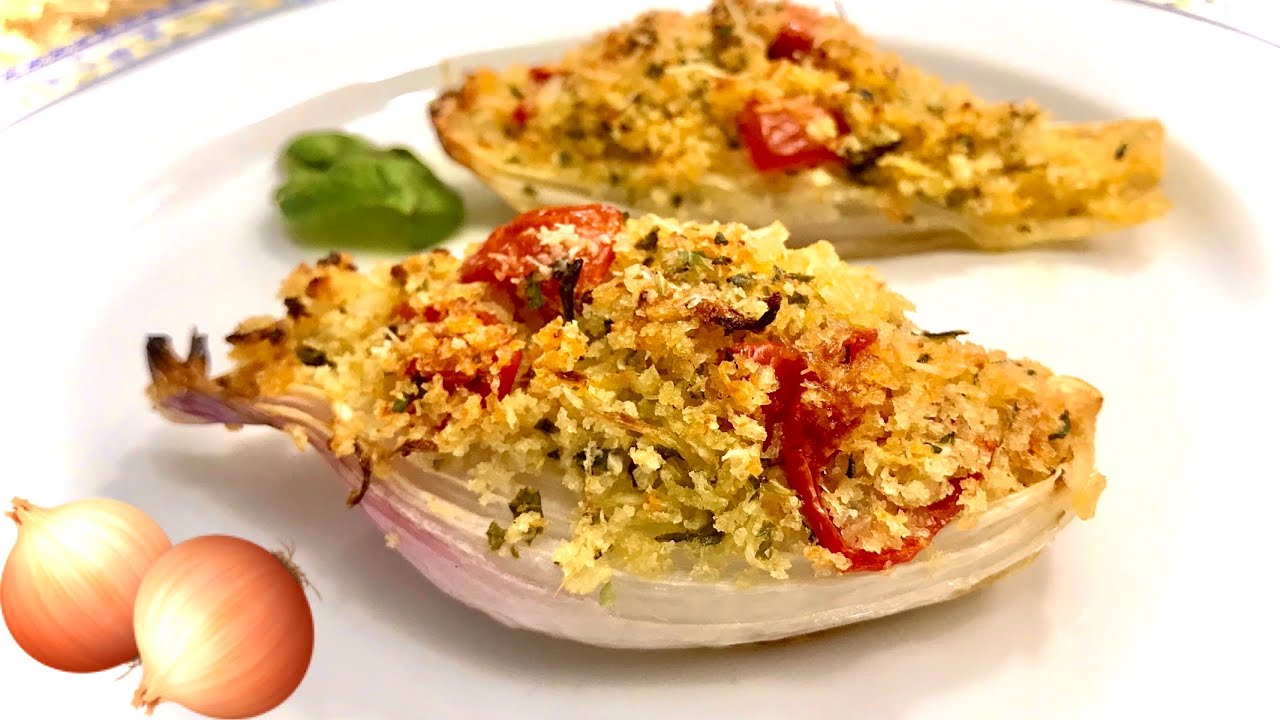 CIPOLLE GRATINATE AL FORNO CON PANURE PROFUMATA 🧅 Ricetta Leggera e Facile 🧅 ONION AU GRATIN