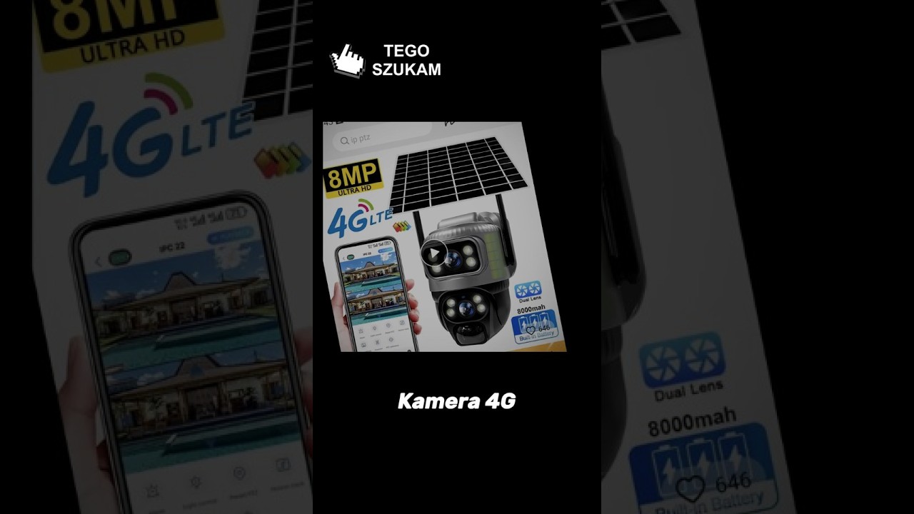 NAJTAŃSZA SOLARNA KAMERA OBROTOWA 4G LTE na kartę sim z Aliexpress  V380 Pro DOBRA KAMERA PTZ