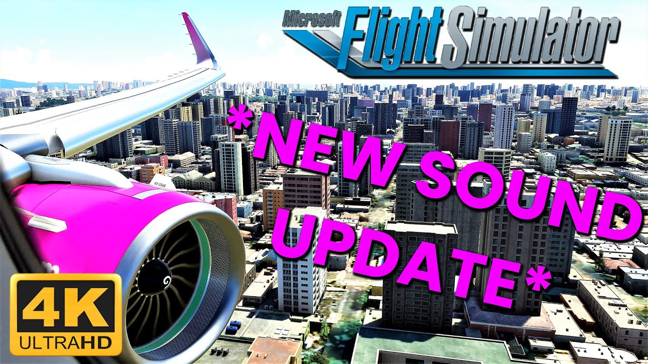Microsoft Flight Simulator *NEW* A32NX Sound Update | High Density Landing | 4K Graphics