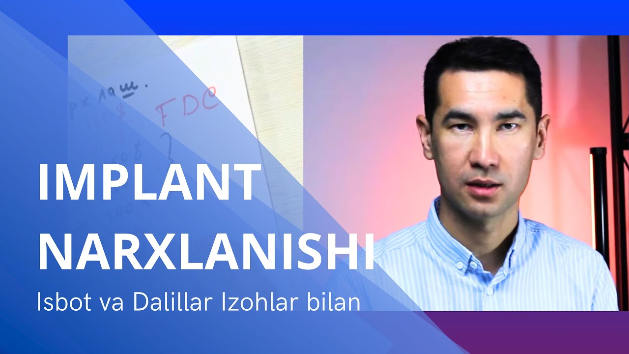Implant narxlanishi narxlari to'liq tishsizlikda narxi summasi