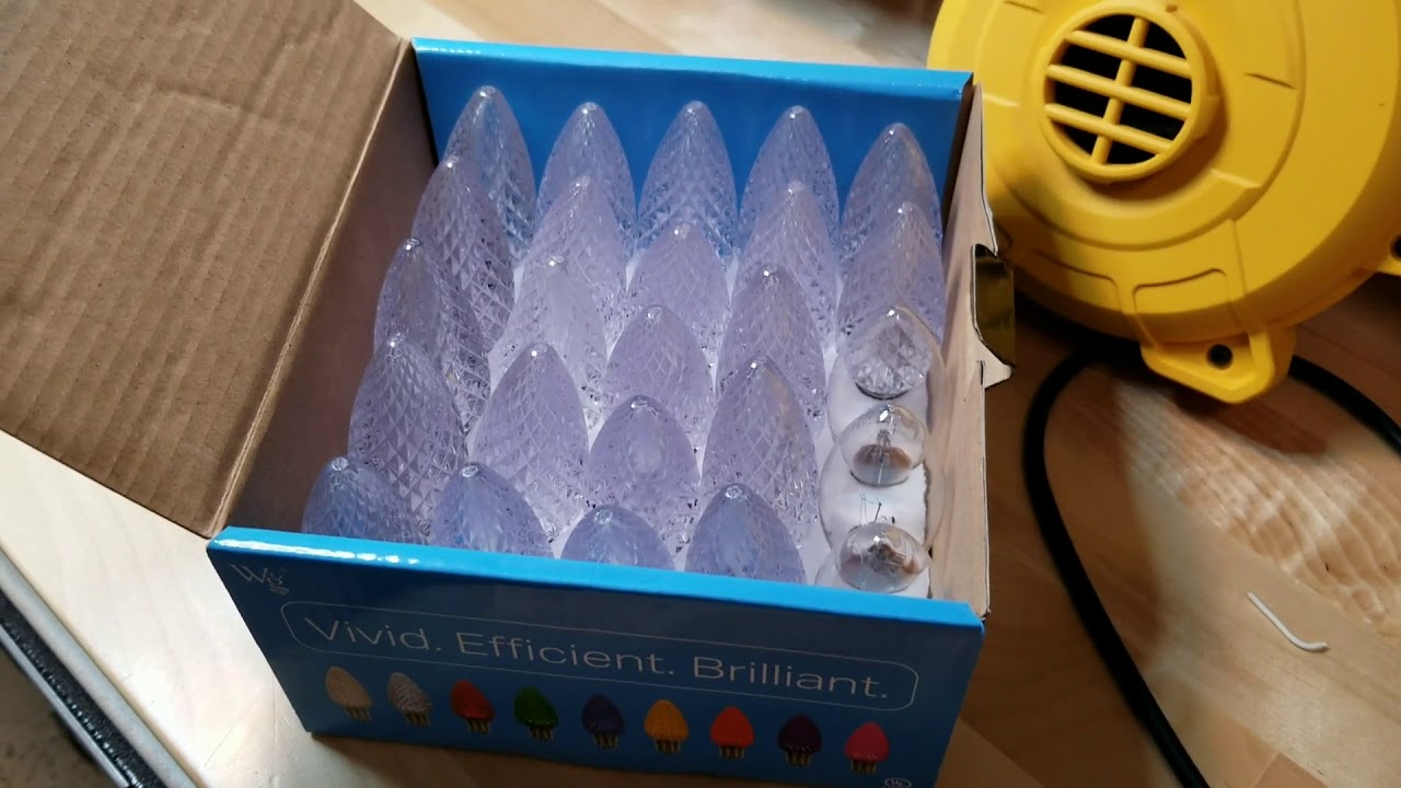 OptiCore LED C9 Christmas light bulb Drop Test