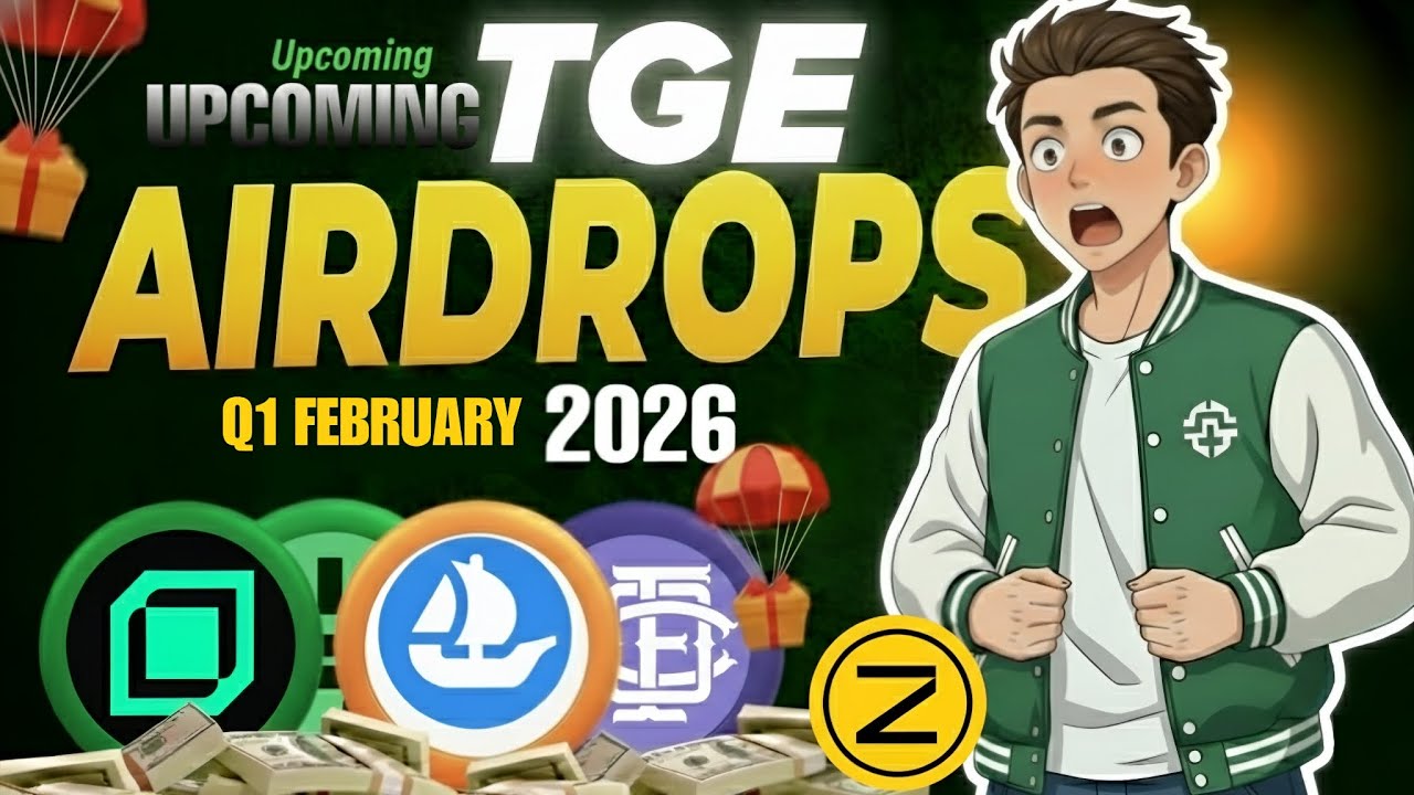 Upcoming Airdrops TGE in February 2026 | Zama, Idos,Opensea,Onefootball Airdrop Listing Update 