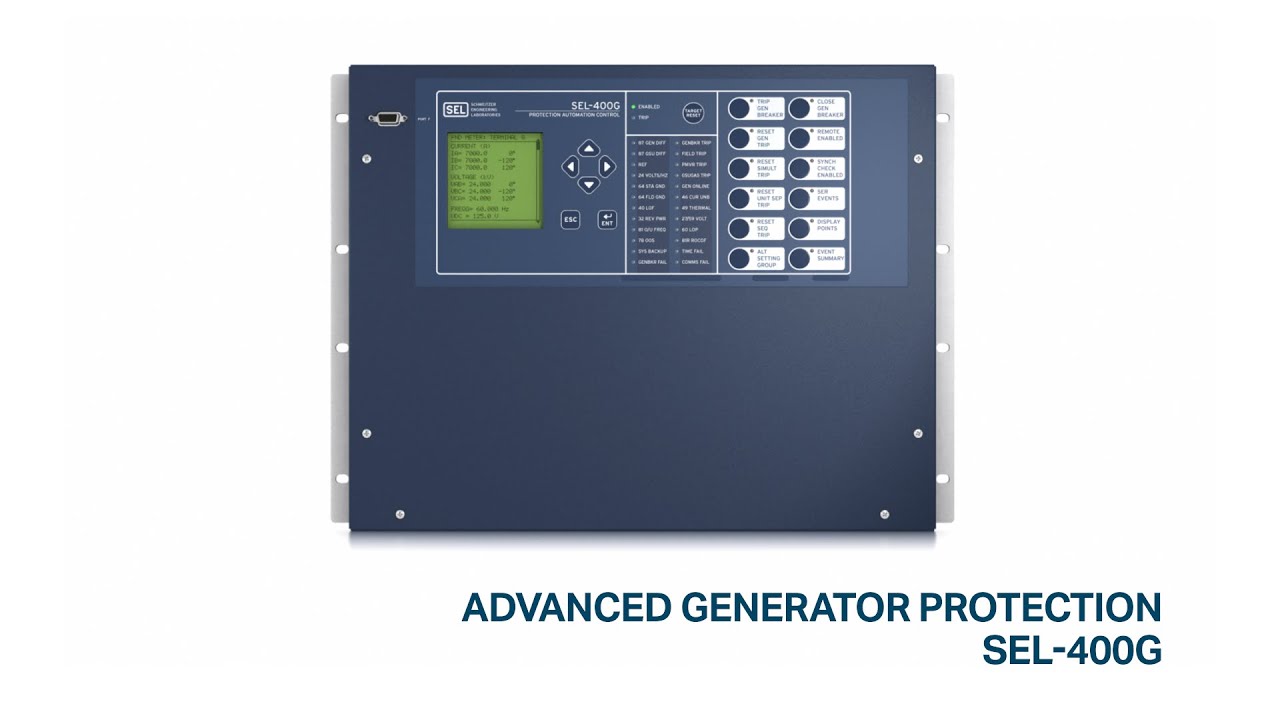 Advanced Generator Protection—SEL-400G