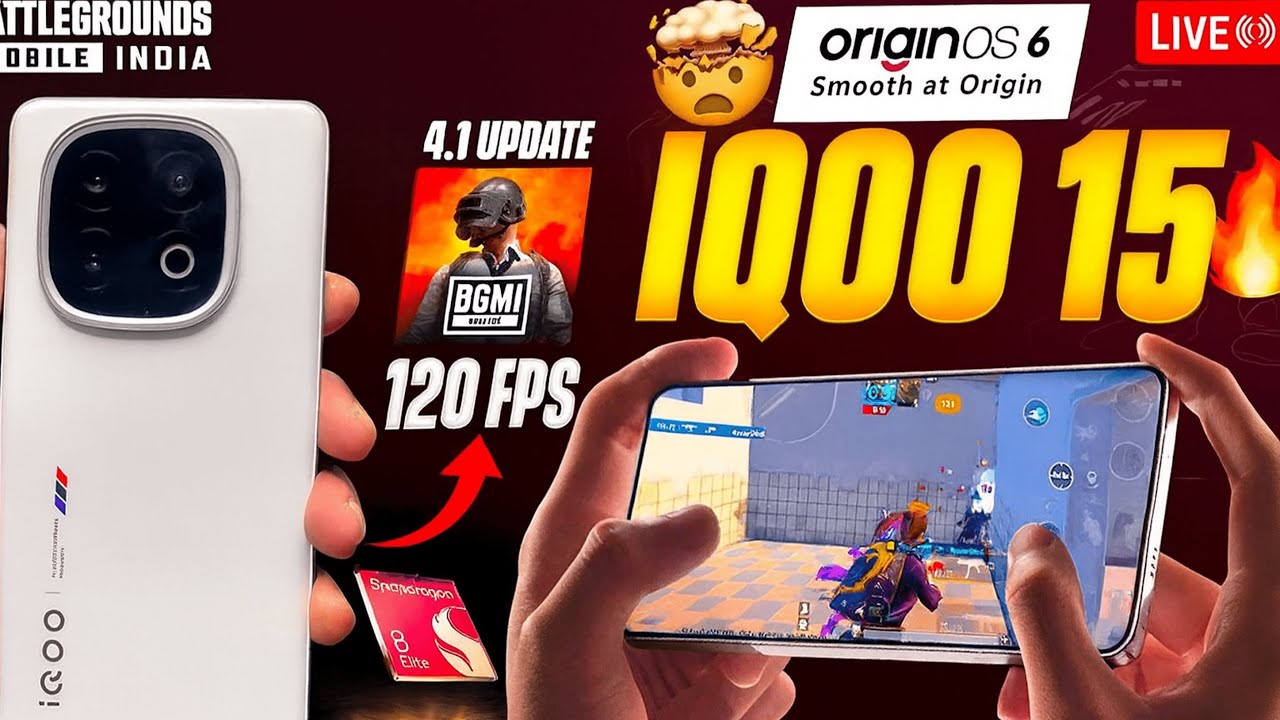 🔥 IQOO 15 BGMI 120 FPS TEST 😱 | LIVE FPS TEST | IQOO 15 vs IQOO 13 vs ONEPLUS 15 | #bgmi #iqoo15