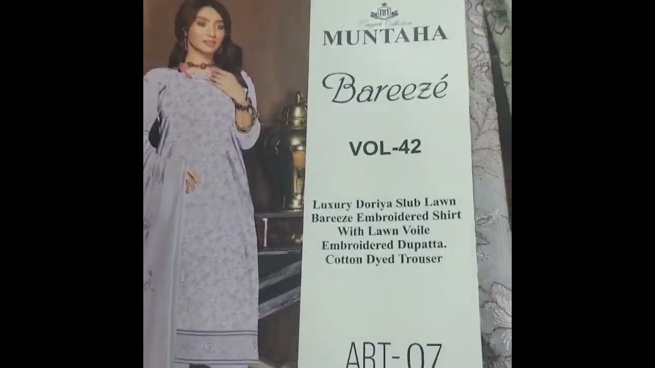 Mother collection Brezza style Embroided branded lawn 3pc