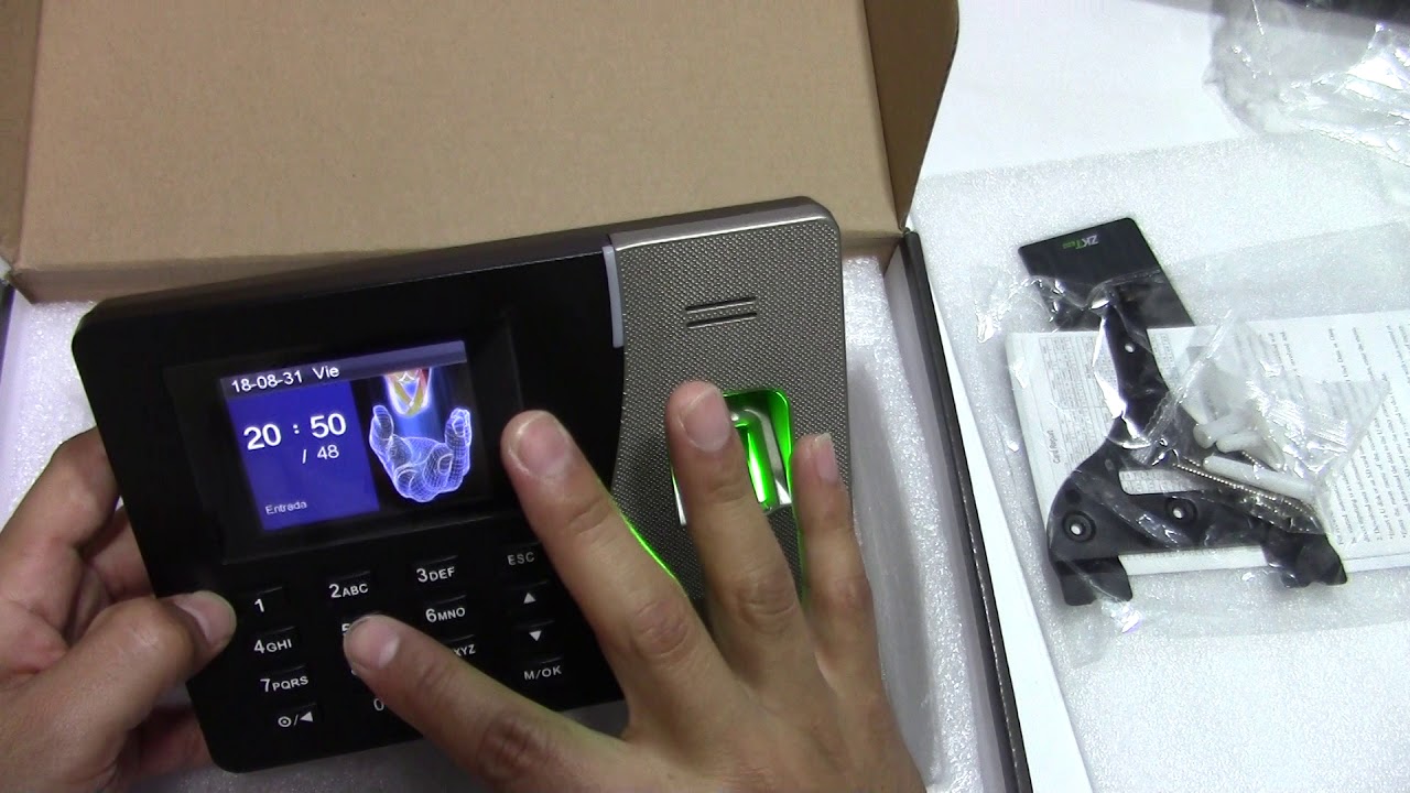 configuración Biometrico ZK  K14 o similares