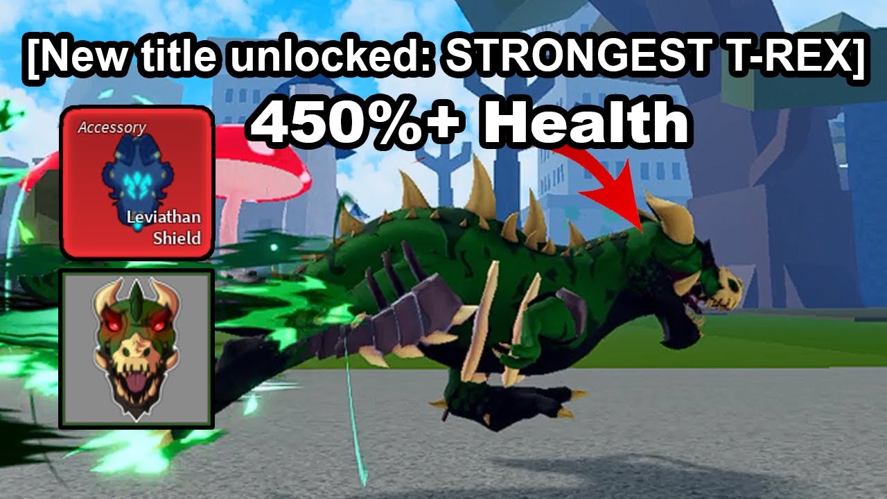 I Became The STRONGEST T-REX ALIVE In Roblox Blox Fruits