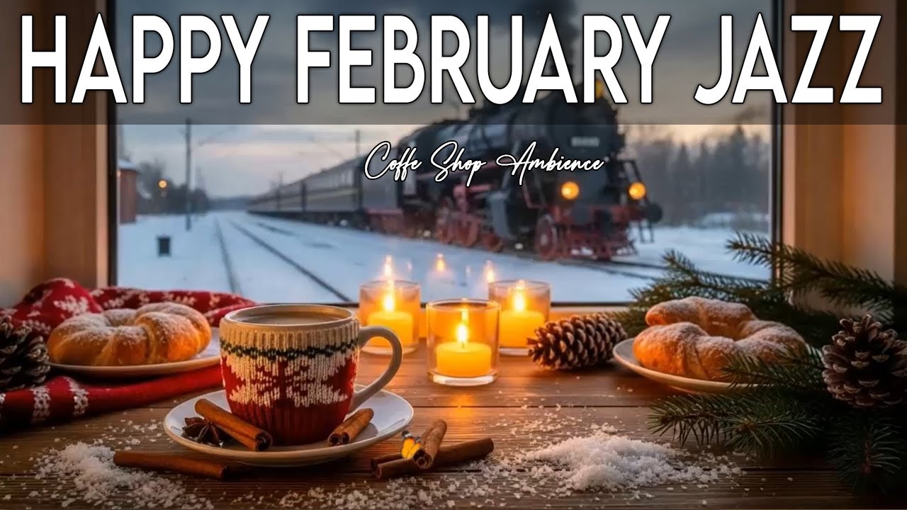 Happy February Jazz ~ Delicate Winter Coffee Jazz & Bossa Nova Instrumental Music for Stress Relief🎷