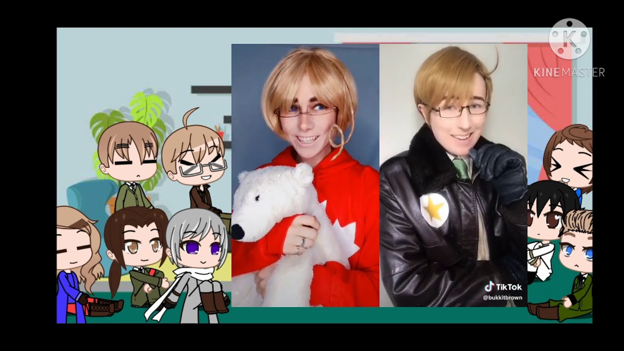 Allies and Axis(Hetalia) react to TikTok  (FrUK, UScan, Gerita)