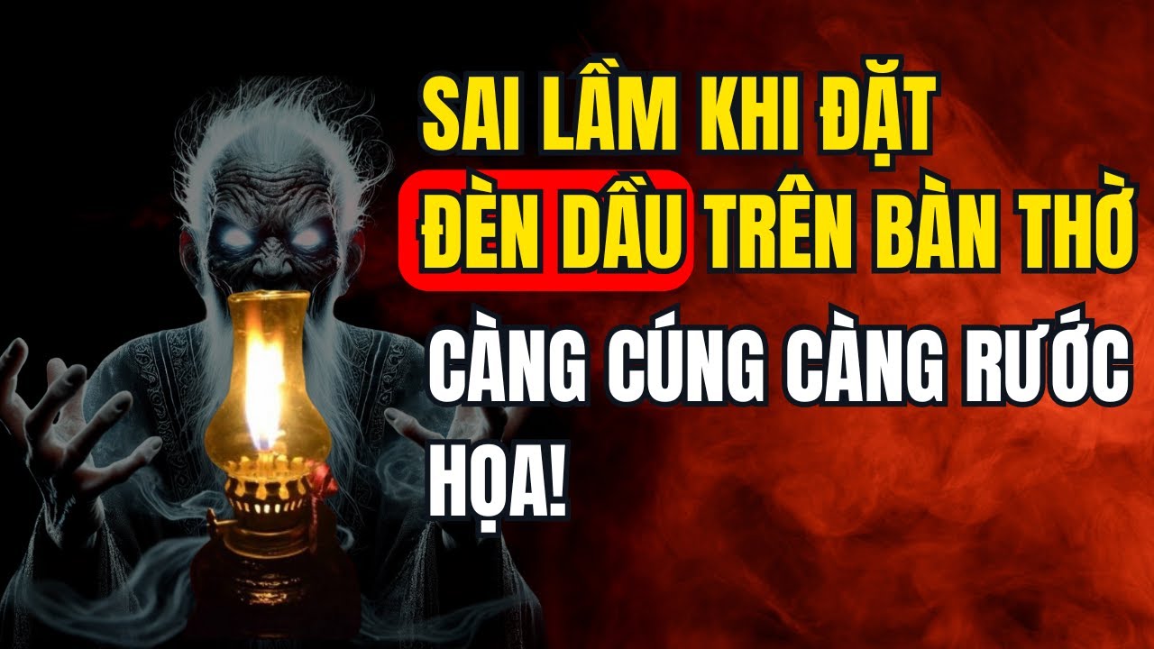 Sai Lầm Khi Đặt Đèn Dầu Trên Bàn Thờ Càng Cúng Càng Rước Họa!