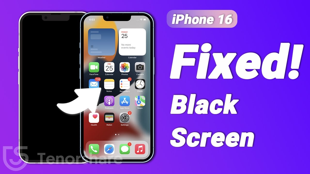 [Top 3 Ways] How Fix iPhone 16 Black Screen of Death 2024 (iOS 18)